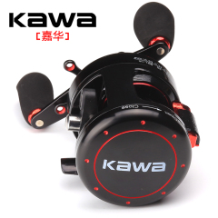 KAWA维新新品耐腐蚀金属鼓型轮K350船钓深海钓泛用钓鱼轮右手轮