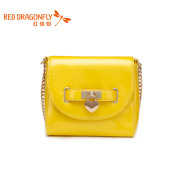 Leisure candy red Dragonfly new European fashion ladies diagonal shoulder-lock buckle handbag chain bag