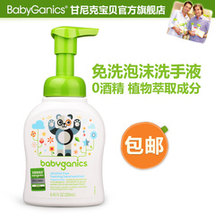 美国BabyGanics甘尼克 宝贝泡沫免洗洗手液无香进口250ml