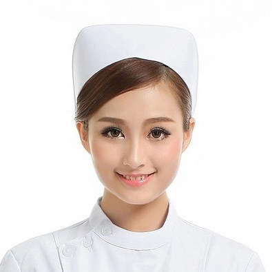 护士帽白色包邮南丁格尔帽子女韩版甜美可爱学生蓝色粉色燕尾帽