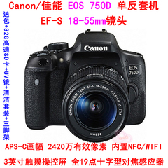 佳能Canon EOS 750D单反套机EF-S 18-55mm f/3.5-5.6 IS STM镜头