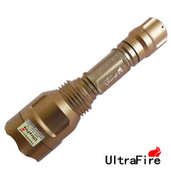 全国包邮UltraFire神火防伪查询加长铝光杯10WT6LED强光手电筒