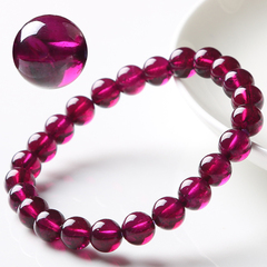 Treasure rare crystal clear purple black-Garnet bracelet female luxury bracelets clearance sale collectible weapons