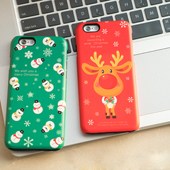 韩国正品iphone6手机壳圣诞苹果6s plus圣诞老人礼物保护硅胶套