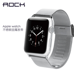 ROCK Apple watch表带 iwatch苹果表带 米兰尼斯金属不锈钢手表链