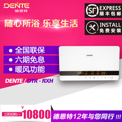 DENTE/德恩特 即热式电热水器电家用变频恒温热水器带暖风DTR/RXH