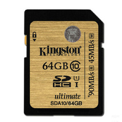金士顿SDA10 64g闪存卡Class10高速sd单反数码相机内存卡64G 正品