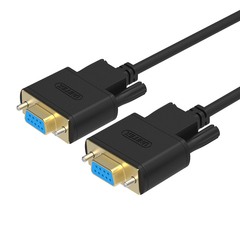 优越者（UNITEK）Y-C710ABK DB9针串口母对母延长线串口连接线1.5