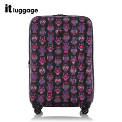 it luggage旅行箱拉杆箱万向轮18/24登机EVA弹性英伦蓝紫粉色