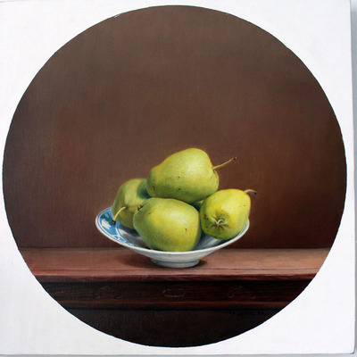李根红 作品《梨》布面油画