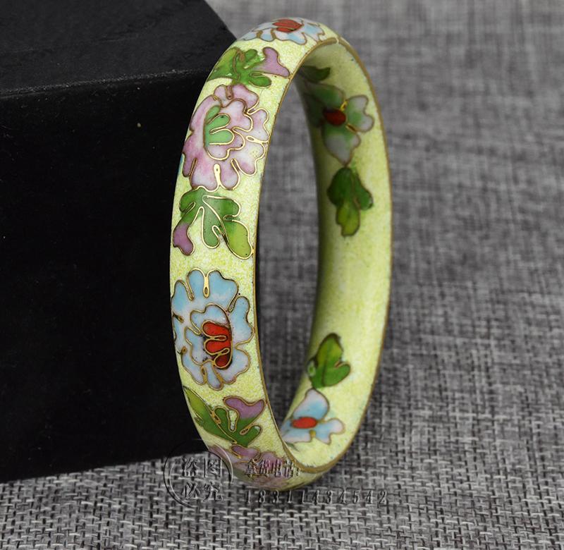 景泰蓝老货手镯纯手工艺铜胎掐丝珐琅中国风饰品北京旅游故宫纪念
