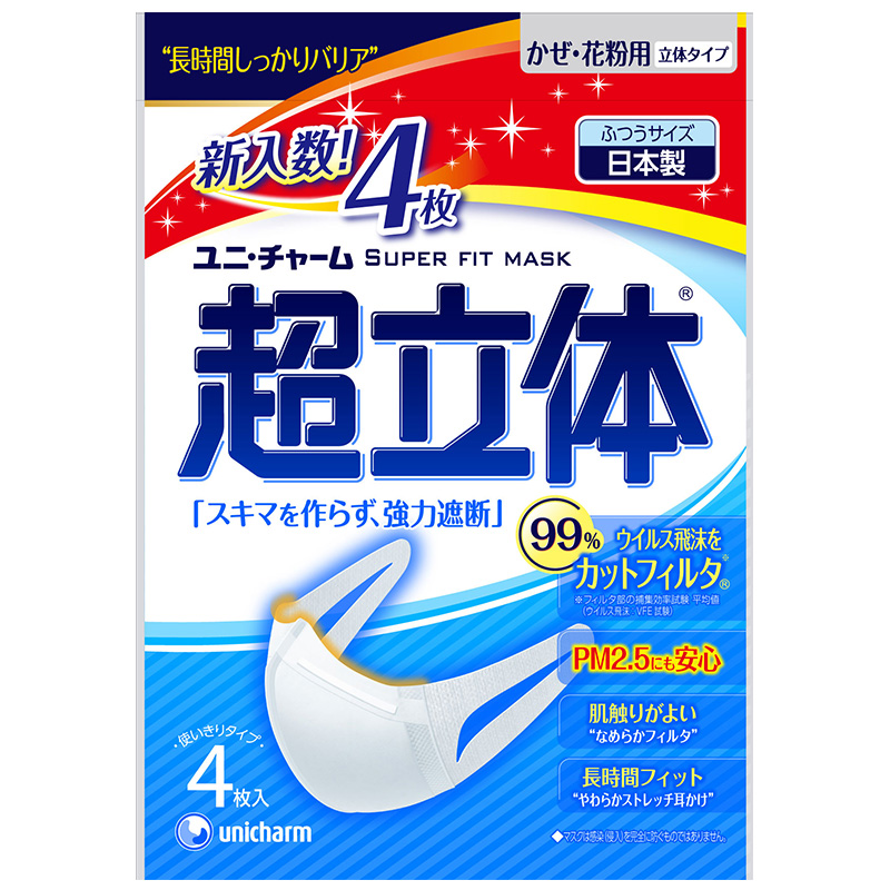 日本进口尤妮佳一次性口罩防雾霾pm2.5 男女士儿童夏季防花粉流感产品展示图3