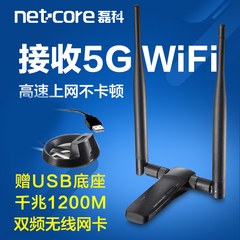 磊科 5G双频USB无线网卡 增强型台式机接收发射wifi信号 NW392