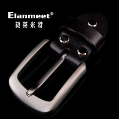 Elanmeet男皮带扣针扣腰带头锌合金扣头牛皮尾夹配件3.8cm