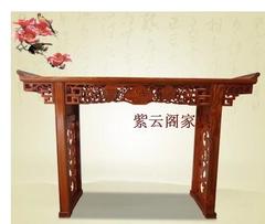 中式实木家具仿古典实木条几翘头案实木榆木供佛桌供桌玄关台条案