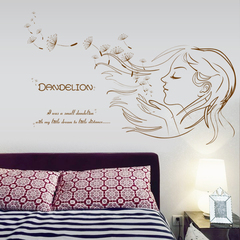 创意贴纸可移除卧室客厅自粘墙贴个性宿舍床头墙上装饰品墙纸壁纸