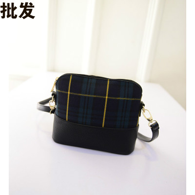 2016 new pattern Spring Retro Single shoulder diagonal span Shell bag trumpet Female bag lattice Little bag Korean Editionin the Leather/Lady bags/Men's bag, Ms. bags category - from Buy2taobao.com to provide professional Taobao agent buy service