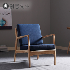 北欧创意实木餐椅简约现代橡木家用椅子布艺咖啡椅日式餐椅小户型