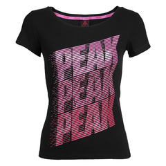 peak/匹克T恤 女2015夏季新款女士短袖T恤运动休闲女装圆领上衣