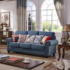 美式沙发 地中海沙发 北欧宜家沙发布艺沙发个性创意客厅沙发家具