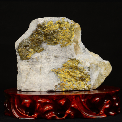 中国金都原生态金矿石拍卖专场 极品颜色 中型落地金石摆件 原生态 高