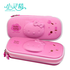 小灵精HELLOKITTY卡通EVA拉链笔盒中小学生女生文具盒笔袋KT9321