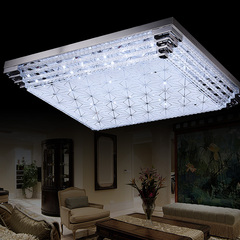 简约LED吸顶灯 大气长方形客厅水晶灯 创意餐厅灯卧室灯饰灯具