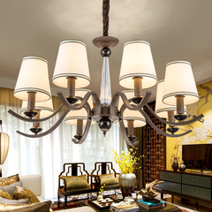 新中式吊灯客厅灯北欧现代风格简约大气餐厅卧室创意美式铁艺灯具
