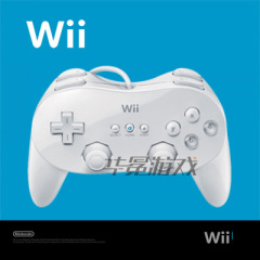 任天堂wii/wiiu主机配件 国产 WII PRO经典手柄 加强版 牛角手柄