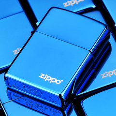 zippo打火机芝宝正版美国原装 蓝冰标志 zipoo正品火机旗舰店zoop