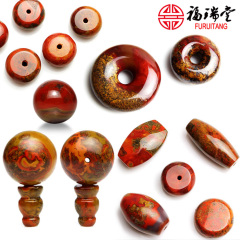 DIY bead accessories Onyx head of warring States period donut barrel bead waist bead dingzhu bead bracelets bead insulation accessories