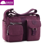 DHH Korean version of the nylon bags simple women's outdoor casual canvas shoulder bag Messenger bag travel bag