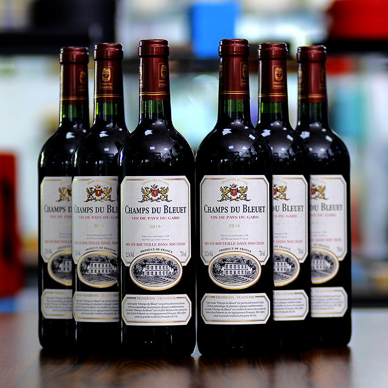 香杜乐城堡法国进口干红 红酒整箱6支葡萄酒 原瓶红酒2017年份