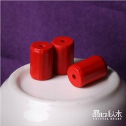 Crystal barrel beads of light like water cinnabar cinnabar beads beads Beads Bracelet DIY materials accessories