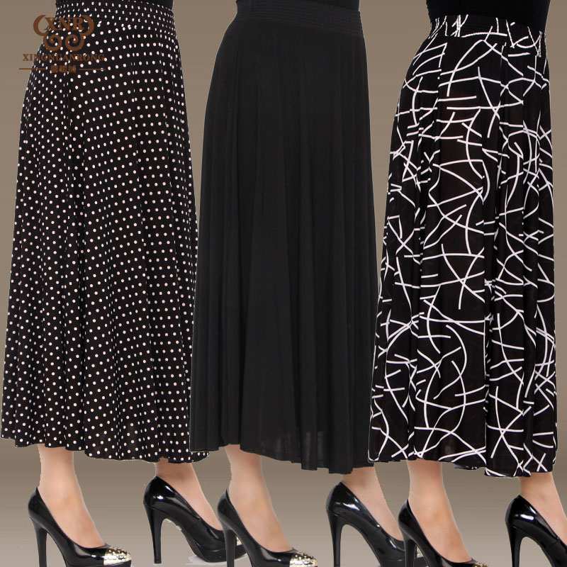 2019 Ethnic style Middle and old age longuette Women's wear skirt Large middle age have more cash than can be accounted for A word skirt mom vertical skirtin the Women's clothing/Boutique , Middle-aged women category - from Buy2taobao.com to provide professional Taobao agent buy service
