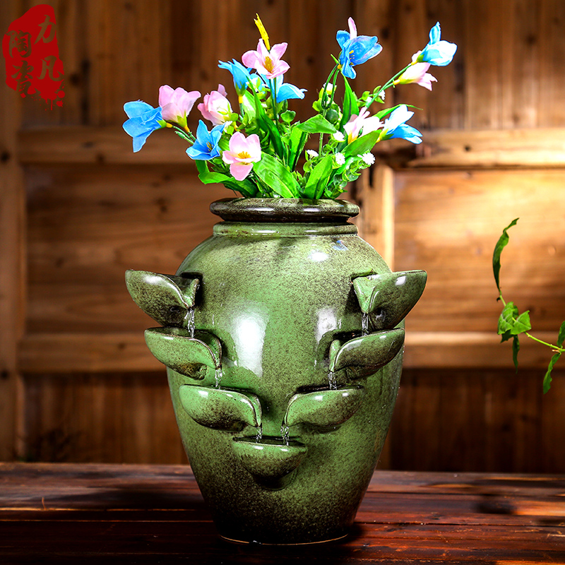 景德镇室内门厅玄关插花花瓶陶瓷流水摆件招财喷泉水景装饰工艺品|ruв категории Домашний быт, украшения - от Buy2taobao.com для оказания профессиональной услуги покупки агента Taobao