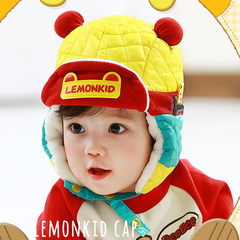 6个月~6岁婴幼儿宝宝冬季保暖!男女儿童毛绒雷锋帽珊瑚绒护耳帽子