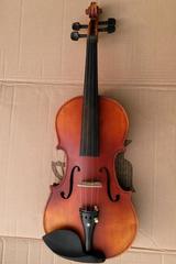 风灵老师傅手工实木小提琴天然花纹虎纹小提琴10年风干料