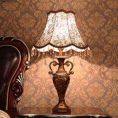 欧式台灯时尚创意奢华客厅台灯现代简约书房卧室床头温馨调光台灯