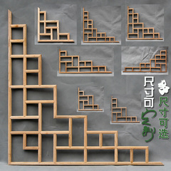 东阳木雕定制中式仿古门窗花格花窗吊顶玄关隔断实木电视背景角花