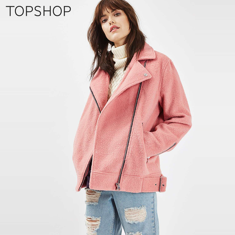 TOPSHOP2016秋冬新款粉红色女士大衣07F06KPNK产品展示图4