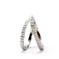 本笙原创设计 印记 925银饰品男女结婚情侣对戒指环一对简约 包邮