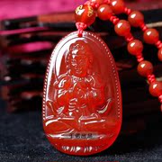 2016 opening natural red agate Samantabhadra bodhisattva pendant pendants goat monkey life for men and women