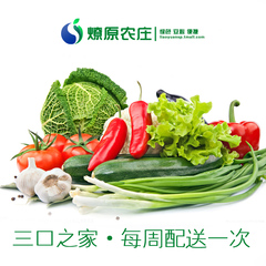 【燎原特惠季度宅配】三人套餐 绿色无公害 蔬菜 礼盒 配送13次