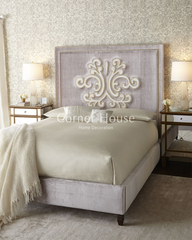 Corner House|高端定制家具|欧法式新美式新古典布艺实木床定制