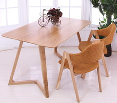 水曲柳实木椅子欧式餐椅咖啡椅子泰国休闲椅北欧实木餐椅伊姆斯椅
