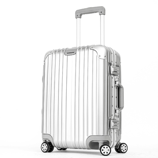 路易威登的品牌感受 途威品牌新款金屬鋁框拉桿箱女萬向輪20旅行箱24寸行李箱男密碼 路易威登的品牌
