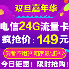 上海电信3g4g上网卡 24g流量半年卡 4g3g无线上网卡 资费4g流量卡