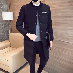 冬季男士棉服2016新款棉衣男青年韩版修身中长款加厚外套学生袄子