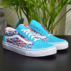 【断码】VANS/范斯 女鞋低帮经典Old Skool豹纹滑板鞋VN-0XOK7DUY